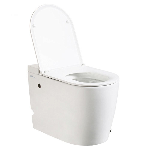 Унитаз приставной ABBER Bequem AC1114P белый с импульсным смывом с крышкой микролифт Унитаз приставной ABBER Bequem AC1114P белый с импульсным смывом с крышкой микролифт