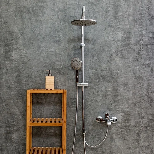 Душевая система Agger Glad A1593500 с изливом, хром Душевая система Agger Glad A1593500 с изливом, хром