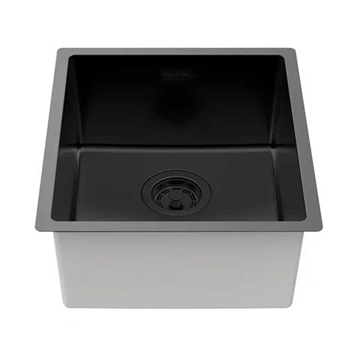 Кухонная мойка Paulmark YUNI 39 UN YU39-MBN, матовый черный NANO-PVD, 390х440мм Кухонная мойка Paulmark YUNI 39 UN YU39-MBN, матовый черный NANO-PVD, 390х440мм