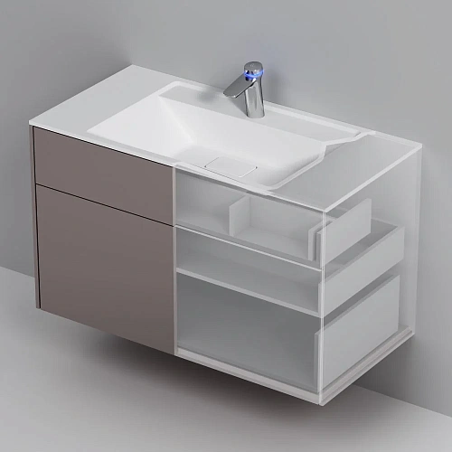 Тумба под раковину AM.PM Inspire V2.0 M50AFHX1003EGM подвесная, 100 см, push-to-open, элегантный Тумба под раковину AM.PM Inspire V2.0 M50AFHX1003EGM подвесная, 100 см, push-to-open, элегантный