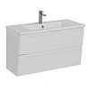 Тумба под раковину Lemark MIANO, 100 см подвесная, белый LM06M100T