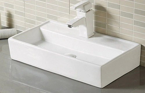 Раковина CeramaLux 7836 накладная/подвесная, белый Раковина CeramaLux 7836 накладная/подвесная, белый