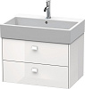 Картинка анонса товара «тумба под раковину duravit brioso br415402222 подвесная 68 см белый глянцевый»