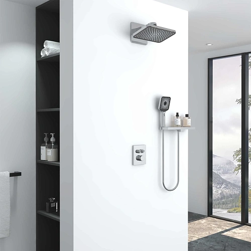 Душевая система Vincea Inspire VSFW-3I21MT4RCH встраиваемый, термостатический, двухрежимный, хром Душевая система Vincea Inspire VSFW-3I21MT4RCH встраиваемый, термостатический, двухрежимный, хром