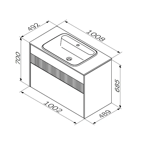 Тумба под раковину AM.PM Func M8FFUX1002WM push-to-open, 100 см, белый матовый Тумба под раковину AM.PM Func M8FFUX1002WM push-to-open, 100 см, белый матовый