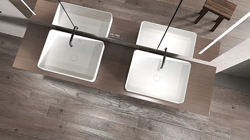 Раковина ABBER Stein AS2629 накладная белая матовая Раковина ABBER Stein AS2629 накладная белая матовая