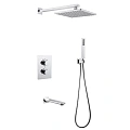 Душевая система ABBER Weiss Insel AF8050 скрытого монтажа с изливом, термостат, хром Душевая система ABBER Weiss Insel AF8050 скрытого монтажа с изливом, термостат, хром