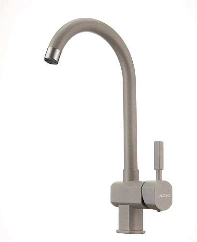 Смеситель для кухни Aquaton Лиам серый шелк 1AX003FCXX250 Смеситель для кухни Aquaton Лиам серый шелк 1AX003FCXX250