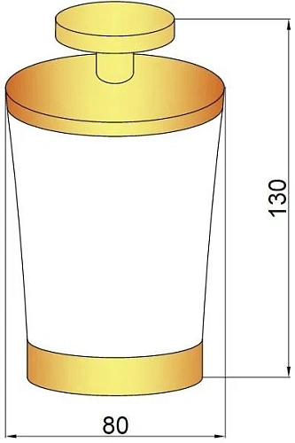 Стакан для ватных дисков Boheme 10216 Стакан для ватных дисков Boheme 10216