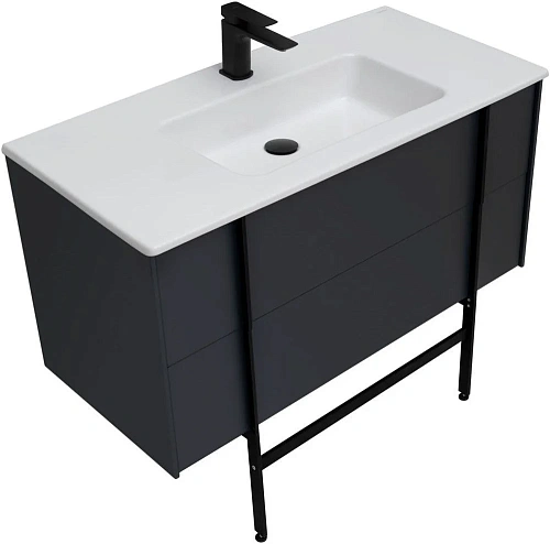 Тумба под раковину Allen Brau Reality 100 1.32007.AM антрацит матовый Тумба под раковину Allen Brau Reality 100 1.32007.AM антрацит матовый