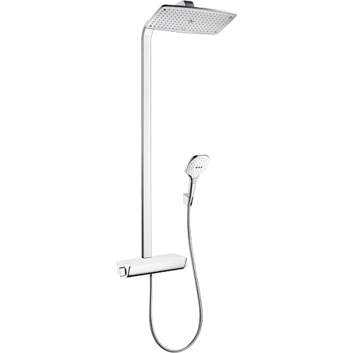 Душевая система Hansgrohe Raindance E с термостатом Showerpipe 360 1jet EcoSmart 9 л/мин. 27286400, Душевая система Hansgrohe Raindance E с термостатом Showerpipe 360 1jet EcoSmart 9 л/мин. 27286400,