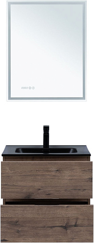 Тумба под раковину Aquanet Алвита New 60 2 ящика, дуб веллингтон табак 00334184 подвесная Тумба под раковину Aquanet Алвита New 60 2 ящика, дуб веллингтон табак 00334184 подвесная