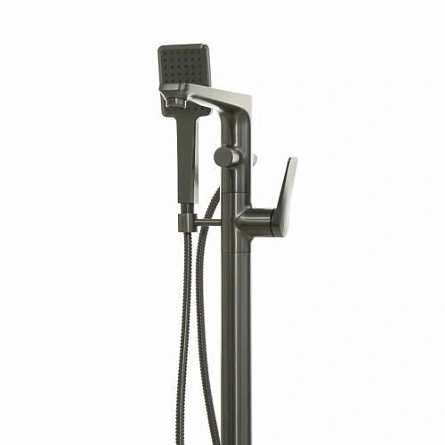 Смеситель для ванны Lemark Bronx LM3744GM, напольный, графит Смеситель для ванны Lemark Bronx LM3744GM, напольный, графит