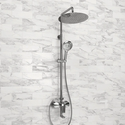 Душевая система WasserKRAFT A166.116.101.010.CH хром Душевая система WasserKRAFT A166.116.101.010.CH хром