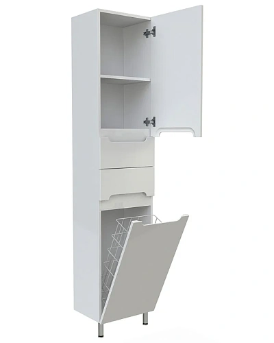 Шкаф-пенал Orange TOPLINE-Rio PR40-05KR напольный с корзиной, правый Шкаф-пенал Orange TOPLINE-Rio PR40-05KR напольный с корзиной, правый