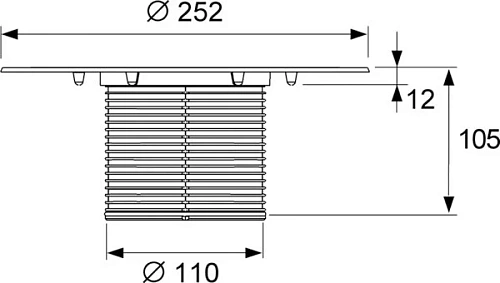 Удлинитель трапа TECEdrainpoint S, с универсальным фланцем Seal System 3660005 Удлинитель трапа TECEdrainpoint S, с универсальным фланцем Seal System 3660005