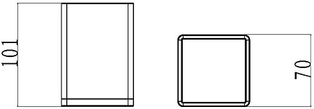 Стакан Boheme белый-золото 10961-W-G