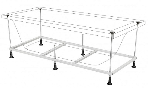 Акриловая ванна BERGES LUMBO 170x75 с каркасом 050006 Акриловая ванна BERGES LUMBO 170x75 с каркасом 050006