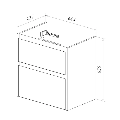 Тумба под раковину Lemark COMBI 70 см подвесная/напольная, дуб кантри/белый LM03C70T-dub Тумба под раковину Lemark COMBI 70 см подвесная/напольная, дуб кантри/белый LM03C70T-dub
