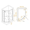Душевой уголок RGW PA-091 800x1200 мм 35089182-11 хром Easy Clean Душевой уголок RGW PA-091 800x1200 мм 35089182-11 хром Easy Clean