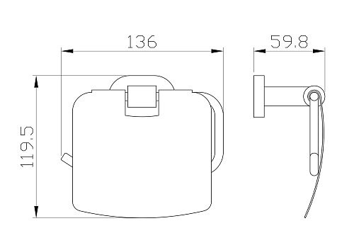 Держатель туалетной бумаги Wonzon & Woghand с крышкой, хром (WW-8426) Держатель туалетной бумаги Wonzon & Woghand с крышкой, хром (WW-8426)