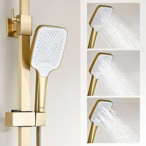 Душевая система Raglo R01.24.03, золотой сатин Душевая система Raglo R01.24.03, золотой сатин