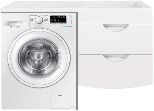 Тумба под раковину Style Line Жасмин 2 60 (2 ящ.), Космос 120, Люкс белая, PLUS ЛС-00000577 Тумба под раковину Style Line Жасмин 2 60 (2 ящ.), Космос 120, Люкс белая, PLUS ЛС-00000577