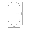 Зеркало ABBER Kontur AG6302SCB с подсветкой, бесконтактный выключатель, диммер, черный Зеркало ABBER Kontur AG6302SCB с подсветкой, бесконтактный выключатель, диммер, черный