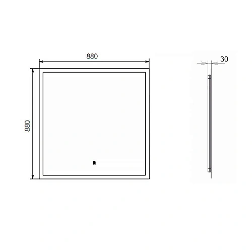 Зеркало Comforty Эдельвейс-90 00-00014242 LED-подсветка, бесконтактный сенсор, антизапотевание Зеркало Comforty Эдельвейс-90 00-00014242 LED-подсветка, бесконтактный сенсор, антизапотевание
