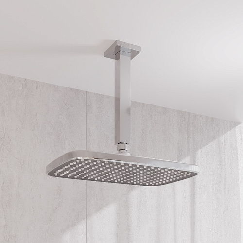 Верхний душ IDDIS Esper (ESP25GSi64) прямоугольный, хром с серым Верхний душ IDDIS Esper (ESP25GSi64) прямоугольный, хром с серым
