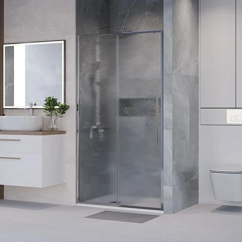 Душевая дверь Niagara Nova NG-65-12CH (120x195) хром, стекло шиншилла Душевая дверь Niagara Nova NG-65-12CH (120x195) хром, стекло шиншилла