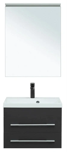 Комплект мебели Aquanet Верона 58 New черный матовый 00281103 Комплект мебели Aquanet Верона 58 New черный матовый 00281103