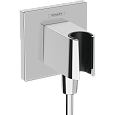 Детальная картинка товара «шланговое подключение hansgrohe fixfit porter e с держателем для душа 26889000, хром»
