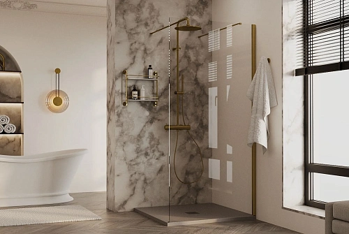 Душевая перегородка Allen Brau Infinity 2 140 3.21054.60.T медь брашированная Душевая перегородка Allen Brau Infinity 2 140 3.21054.60.T медь брашированная