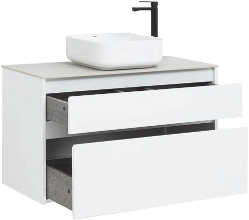 Тумба под раковину Aquanet Nova Lite 100 белый (2 ящика) 00242581 Тумба под раковину Aquanet Nova Lite 100 белый (2 ящика) 00242581