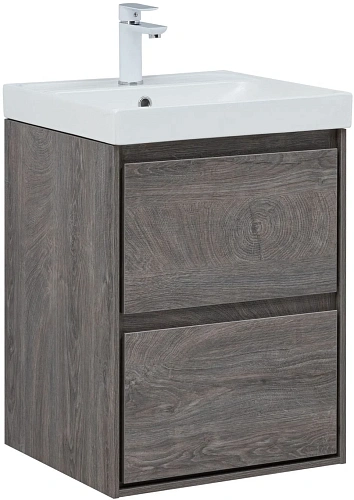 Тумба под раковину Aquanet Милан 50 дуб рошелье 00336371 подвесная Тумба под раковину Aquanet Милан 50 дуб рошелье 00336371 подвесная