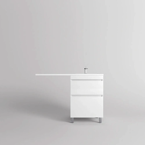 Тумба под раковину Style Line Даллас ЛЕОН 120, Люкс белая, PLUS напольная СС-00002438 Тумба под раковину Style Line Даллас ЛЕОН 120, Люкс белая, PLUS напольная СС-00002438