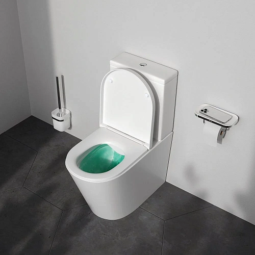 Унитаз напольный AM.PM Func C8F8600SC безободковый с сиденьем микролифт Унитаз напольный AM.PM Func C8F8600SC безободковый с сиденьем микролифт