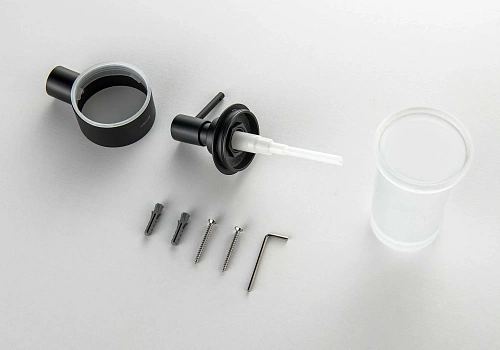 Дозатор жидкого мыла Aquatek ЛИРА AQ4405MB черный матовый Дозатор жидкого мыла Aquatek ЛИРА AQ4405MB черный матовый