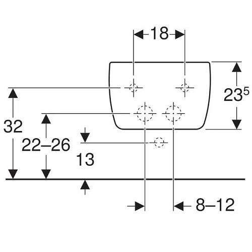 Биде подвесное Geberit ICon F234000000 Биде подвесное Geberit ICon F234000000