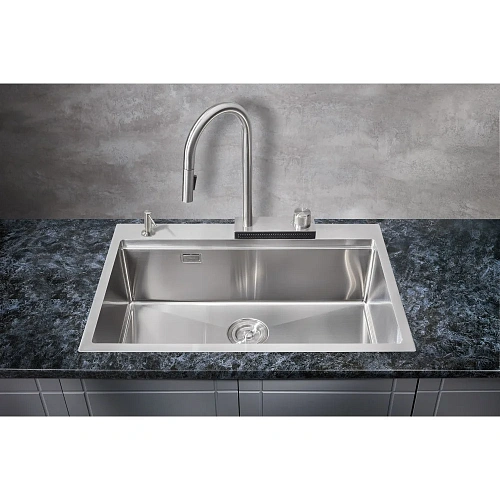 Кухонная мойка Milacio Denia 75 Steel (MC.77420) сталь нержавеющая Кухонная мойка Milacio Denia 75 Steel (MC.77420) сталь нержавеющая