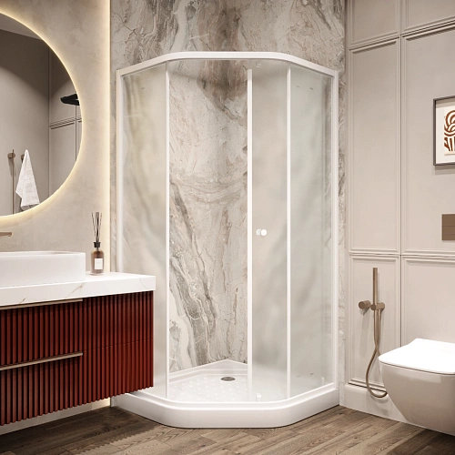 Душевой уголок Parly ZEР91FR с поддоном 90х90х197 Душевой уголок Parly ZEР91FR с поддоном 90х90х197