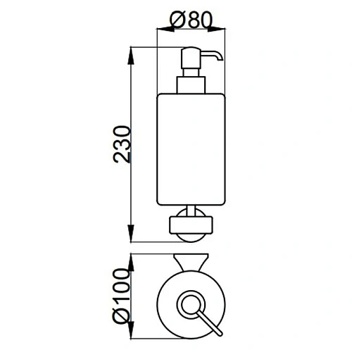 Дозатор жидкого мыла Webert Opera OA500201065, бронза Дозатор жидкого мыла Webert Opera OA500201065, бронза