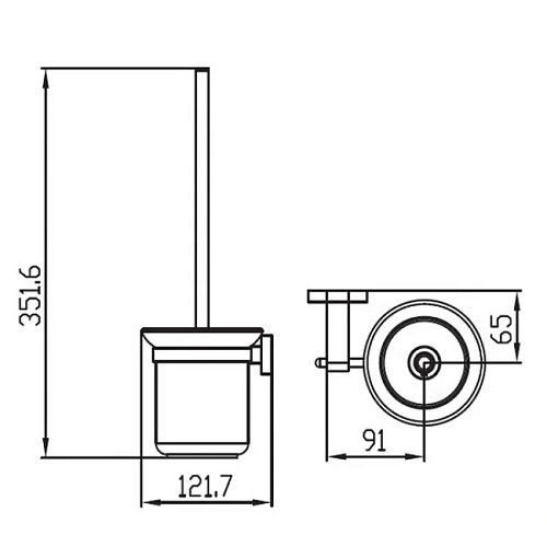 Ершик для унитаза Kaiser Gerade KH-2016 Ершик для унитаза Kaiser Gerade KH-2016