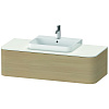 Картинка анонса товара «тумба под раковину duravit happy d.2 plus hp4942m7171 подвесная 130 см средиземноморский дуб»