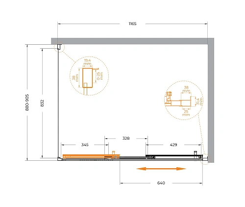 Душевой уголок CEZARES MOLVENO-AHF-31-120/90-C-CR-IV цвет профиля хром стекло прозрачное 1200x900 мм Душевой уголок CEZARES MOLVENO-AHF-31-120/90-C-CR-IV цвет профиля хром стекло прозрачное 1200x900 мм