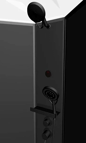 Душевая кабина Timo Premium ILMA Black 909 с крышей, хамам и стульчиком 90x90x222 Душевая кабина Timo Premium ILMA Black 909 с крышей, хамам и стульчиком 90x90x222