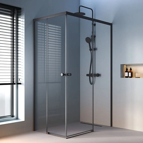 Душевой уголок AM.PM X-Joy W94G-403-12080-BТ Slide 120х80, черный, стекло прозрачное Душевой уголок AM.PM X-Joy W94G-403-12080-BТ Slide 120х80, черный, стекло прозрачное