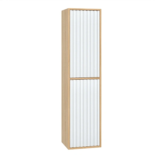 Шкаф-пенал Onika Дайлер 35 см 403568 подвесной белый/дуб сонома, универсальный Шкаф-пенал Onika Дайлер 35 см 403568 подвесной белый/дуб сонома, универсальный