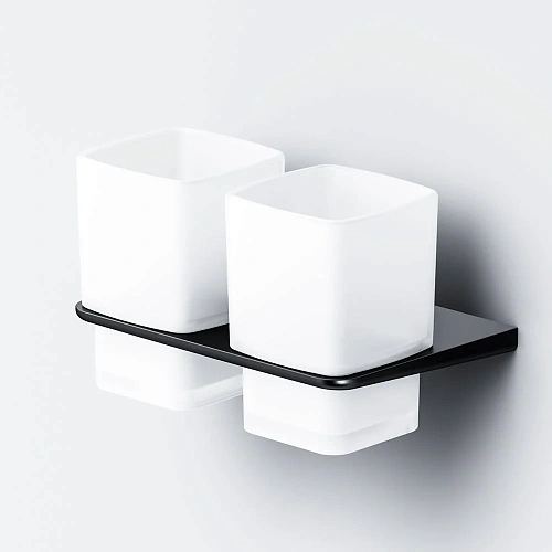 Стакан AM.PM Inspire V2.0 A50A343422 стеклянный, черный Стакан AM.PM Inspire V2.0 A50A343422 стеклянный, черный